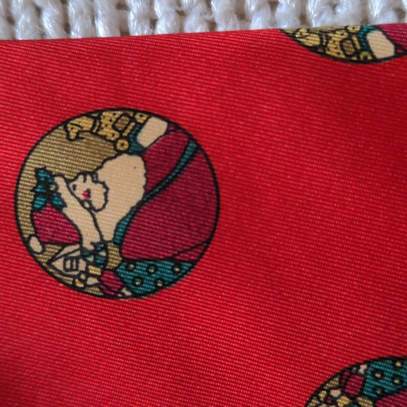 3 vintage silk ties, Excellent condition. Santa Claus, - Picture 2 of 12